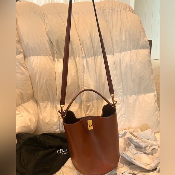Celine Bucket 16 Bag in Smooth Calfskin, Tan - Picture 6 of 7